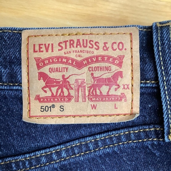 LEVI'S 501 S Skinny High Rise Blue Jeans - Picture 11 of 14